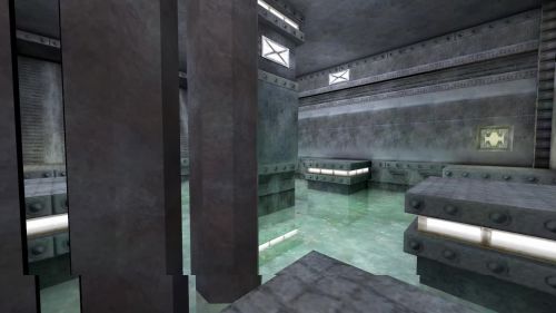 Unreal Tournament 99 First Person gameplay screenshot 1 of 10 - Map: CTF-BT-Hangtime1.unr - Demo: 57552643-30a4-42c4-b277-59146d0b1dbe.dem - Gameplay match