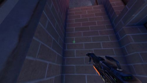 Unreal Tournament 99 First Person gameplay screenshot 3 of 8 - Map: CTF-BT-FlagrantCB.unr - Demo: fa79b36f-91a8-406d-bb7e-3b2bbfa80a72.dem - Gameplay match