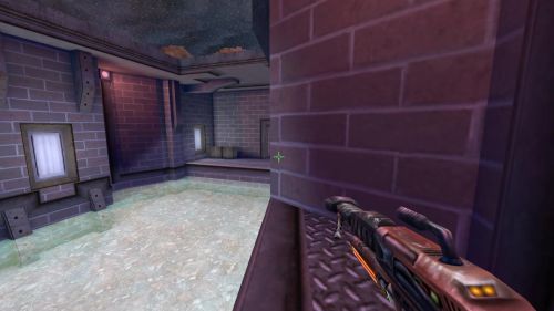 Unreal Tournament 99 First Person gameplay screenshot 7 of 8 - Map: CTF-BT-FlagrantCB.unr - Demo: fa79b36f-91a8-406d-bb7e-3b2bbfa80a72.dem - Gameplay match