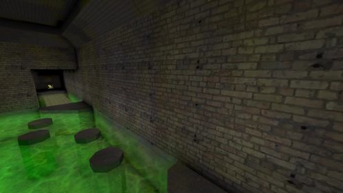 Unreal Tournament 99 First Person gameplay screenshot 8 of 9 - Map: CTF-BT-Quarantine-v3.unr - Demo: 8601ad18-e0e5-479a-bb6e-8c2aca8b42f9.dem - Gameplay match