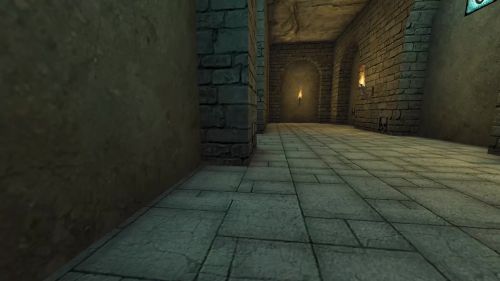 Unreal Tournament 99 First Person gameplay screenshot 6 of 9 - Map: CTF-BT-[LUN]Dungeon.unr - Demo: b4f7be4c-78a4-4664-af50-e9558a11969c.dem - Gameplay match