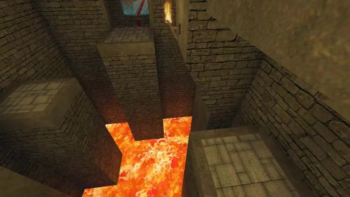 Unreal Tournament 99 First Person gameplay screenshot 8 of 9 - Map: CTF-BT-[LUN]Dungeon.unr - Demo: b4f7be4c-78a4-4664-af50-e9558a11969c.dem - Gameplay match