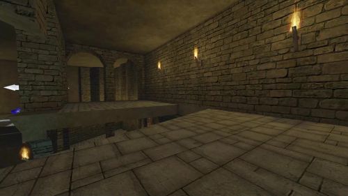 Unreal Tournament 99 First Person gameplay screenshot 9 of 9 - Map: CTF-BT-[LUN]Dungeon.unr - Demo: b4f7be4c-78a4-4664-af50-e9558a11969c.dem - Gameplay match