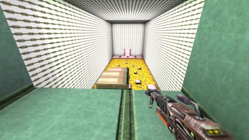 Unreal Tournament 99 First Person gameplay screenshot 7 of 10 - Map: CTF-BT-Round-n'Round-vLO.unr - Demo: 2dc77c31-b1fc-4bb1-b9eb-4891953d94b2.dem - Gameplay match