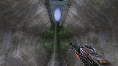 Unreal Tournament 99 First Person gameplay screenshot 5 of 10 - Map: CTF-BT-FlagrantCB.unr - Demo: d1e0de1b-abd0-42b6-8f96-9bc1ae9e1cf7.dem - Gameplay match
