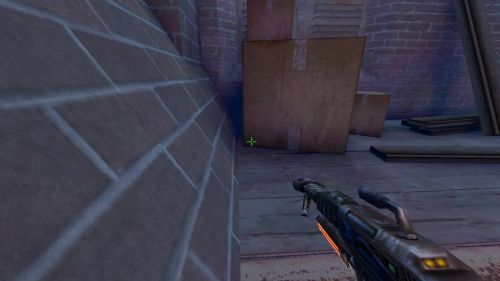 Unreal Tournament 99 First Person gameplay screenshot 7 of 10 - Map: CTF-BT-FlagrantCB.unr - Demo: d1e0de1b-abd0-42b6-8f96-9bc1ae9e1cf7.dem - Gameplay match