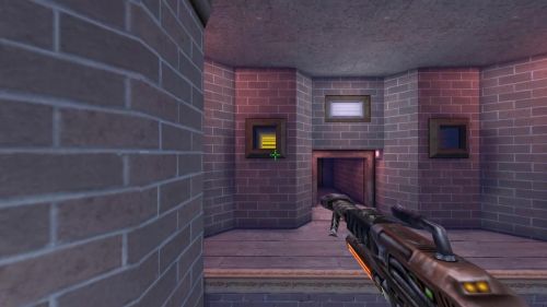 Unreal Tournament 99 First Person gameplay screenshot 9 of 10 - Map: CTF-BT-FlagrantCB.unr - Demo: d1e0de1b-abd0-42b6-8f96-9bc1ae9e1cf7.dem - Gameplay match