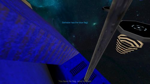 Unreal Tournament 99 First Person gameplay screenshot 9 of 10 - Map: CTF-BT-Lune.unr - Demo: 0d35838e-bc22-4782-a7a6-000f54276693.dem - Gameplay match