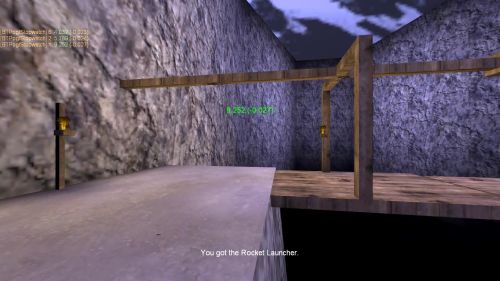 Unreal Tournament 99 First Person gameplay screenshot 4 of 10 - Map: CTF-BT-Cliffs2.unr - Demo: 68ecde13-dc94-4721-a08f-4fff0d56ac84.dem - Gameplay match