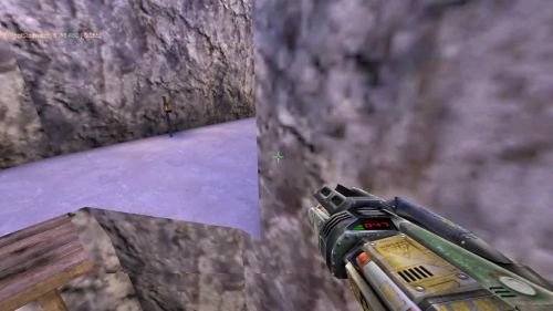 Unreal Tournament 99 First Person gameplay screenshot 8 of 10 - Map: CTF-BT-Cliffs2.unr - Demo: 68ecde13-dc94-4721-a08f-4fff0d56ac84.dem - Gameplay match