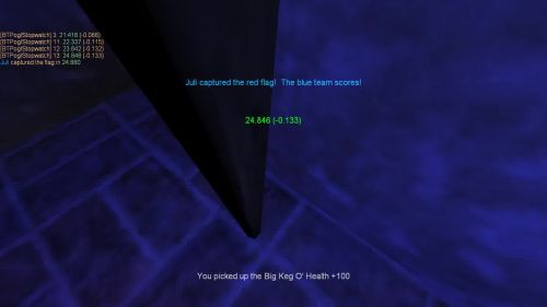 Unreal Tournament 99 First Person gameplay screenshot 10 of 10 - Map: CTF-BT-Cliffs2.unr - Demo: 68ecde13-dc94-4721-a08f-4fff0d56ac84.dem - Gameplay match