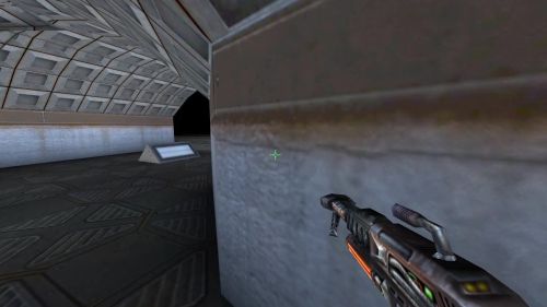 Unreal Tournament 99 First Person gameplay screenshot 3 of 10 - Map: CTF-BT-RushMap.unr - Demo: f7472e3e-c669-4ef4-8e7a-dc17c081bf22.dem - Gameplay match