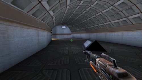 Unreal Tournament 99 First Person gameplay screenshot 6 of 10 - Map: CTF-BT-RushMap.unr - Demo: f7472e3e-c669-4ef4-8e7a-dc17c081bf22.dem - Gameplay match