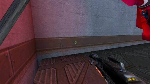 Unreal Tournament 99 First Person gameplay screenshot 9 of 10 - Map: CTF-BT-RushMap.unr - Demo: f7472e3e-c669-4ef4-8e7a-dc17c081bf22.dem - Gameplay match