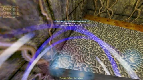 Unreal Tournament 99 First Person gameplay screenshot 9 of 10 - Map: CTF-BT-(Fran)Franconion.unr - Demo: e5537741-0ca3-4b53-b037-fb4bf7422a18.dem - Gameplay match