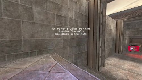 Unreal Tournament 99 First Person gameplay screenshot 9 of 10 - Map: CTF-BT-TrainingGrounds01-Jump.unr - Demo: 404dedb3-11fe-41fc-a31d-1092d642e02c.dem - Gameplay match
