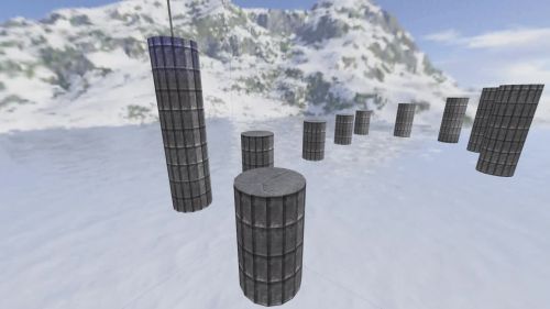 Unreal Tournament 99 First Person gameplay screenshot 2 of 11 - Map: CTF-BT-SiberiaRun.unr - Demo: 89382094-bbdb-4661-aef2-f6408dde9202.dem - Gameplay match