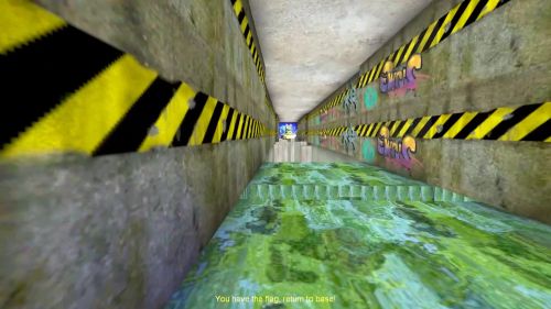 Unreal Tournament 99 First Person gameplay screenshot 6 of 9 - Map: CTF-BT-(goku)-IDK-dbl.unr - Demo: 7ccb8781-0d2a-4822-880b-1f3ed5ae4346.dem - Gameplay match