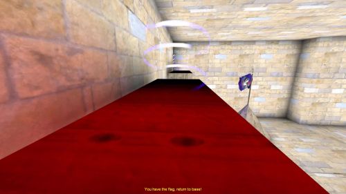 Unreal Tournament 99 First Person gameplay screenshot 8 of 10 - Map: CTF-BT-(BK)EasyFalls_fix.unr - Demo: 2662fc07-68d2-4beb-8cd0-6393745e84f8.dem - Gameplay match