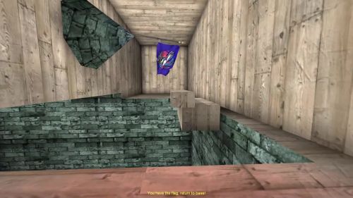 Unreal Tournament 99 First Person gameplay screenshot 9 of 10 - Map: CTF-BT-(BK)EasyFalls_fix.unr - Demo: 2662fc07-68d2-4beb-8cd0-6393745e84f8.dem - Gameplay match