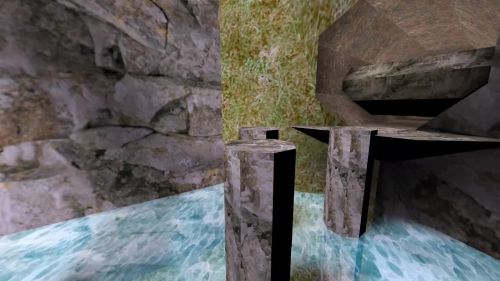 Unreal Tournament 99 First Person gameplay screenshot 3 of 10 - Map: CTF-BT-(Cyb)Bumbaclart.unr - Demo: 3b278d4a-51bc-4f93-ad56-9719bc48fa00.dem - Gameplay match