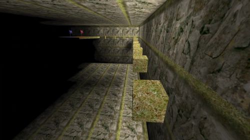 Unreal Tournament 99 First Person gameplay screenshot 8 of 10 - Map: CTF-BT-(Cyb)Bumbaclart.unr - Demo: 3b278d4a-51bc-4f93-ad56-9719bc48fa00.dem - Gameplay match