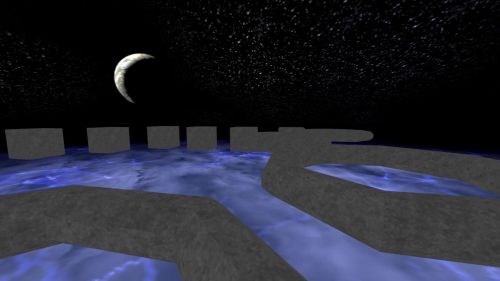 Unreal Tournament 99 First Person gameplay screenshot 3 of 5 - Map: CTF-BT-XLandMorden.unr - Demo: b824dd35-9f1c-40a8-8cdb-d1ff82cc8661.dem - Gameplay match