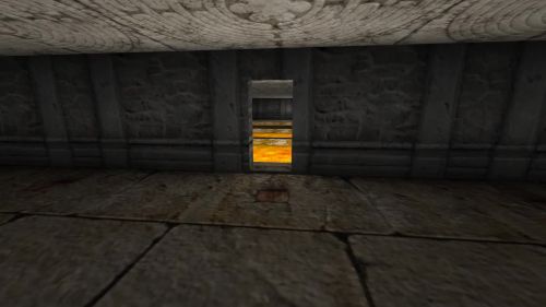 Unreal Tournament 99 First Person gameplay screenshot 2 of 11 - Map: CTF-BT-Shortest-Rush-Ever.unr - Demo: 93ea49a3-2755-4aab-b4a9-3724bea62ae3.dem - Gameplay match