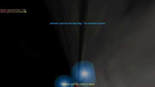 Unreal Tournament 99 First Person gameplay screenshot 9 of 11 - Map: CTF-BT-Shortest-Rush-Ever.unr - Demo: 93ea49a3-2755-4aab-b4a9-3724bea62ae3.dem - Gameplay match