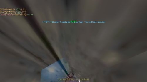 Unreal Tournament 99 First Person gameplay screenshot 10 of 10 - Map: CTF-BT-KR-WaitingRoom2.unr - Demo: e2b8a6dd-5276-4b46-aaea-38edee336384.dem - Gameplay match