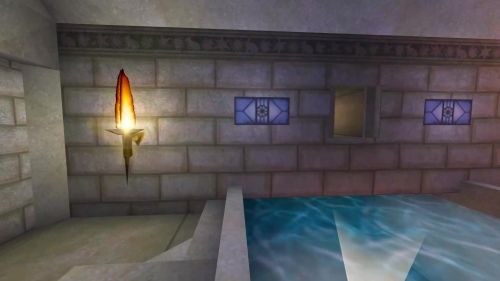 Unreal Tournament 99 First Person gameplay screenshot 3 of 10 - Map: CTF-BT-Atlantis-RE.unr - Demo: 74c6860b-f01e-4002-809a-30f45577f20a.dem - Gameplay match