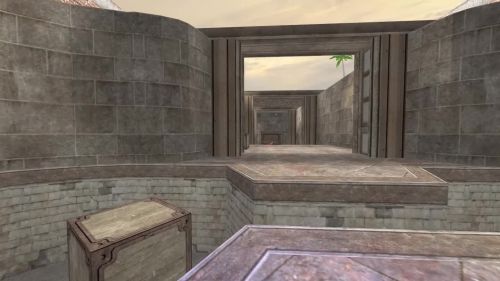 Unreal Tournament 99 First Person gameplay screenshot 8 of 10 - Map: CTF-BT-TrainingGrounds01-Jump.unr - Demo: c1e6d837-e010-42a3-b9c9-e2c6ab3f7d5e.dem - Gameplay match