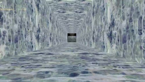 Unreal Tournament 99 First Person gameplay screenshot 1 of 2 - Map: CTF-BT-IceRun.unr - Demo: bdc23e44-280b-4880-86e3-cc14fea7a771.dem - Gameplay match