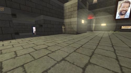 Unreal Tournament 99 First Person gameplay screenshot 6 of 9 - Map: CTF-BT-(UTW)Bud_Spencer][.unr - Demo: 06f46d7a-53c8-495f-8326-3c91e07a789b.dem - Gameplay match