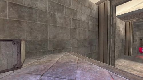 Unreal Tournament 99 First Person gameplay screenshot 9 of 10 - Map: CTF-BT-TrainingGrounds01-Jump.unr - Demo: 257bbcea-3223-4ea2-a101-519df9ca7454.dem - Gameplay match