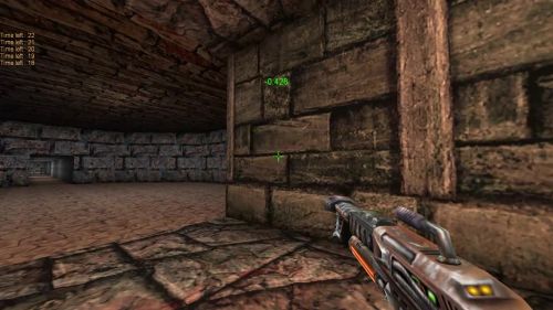 Unreal Tournament 99 First Person gameplay screenshot 7 of 9 - Map: CTF-BT-(Cyb)EvilPower.unr - Demo: bb084982-fb8d-4d2e-8ed7-c5f420b54a00.dem - Gameplay match