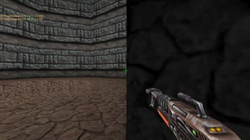 Unreal Tournament 99 First Person gameplay screenshot 9 of 9 - Map: CTF-BT-(Cyb)EvilPower.unr - Demo: bb084982-fb8d-4d2e-8ed7-c5f420b54a00.dem - Gameplay match