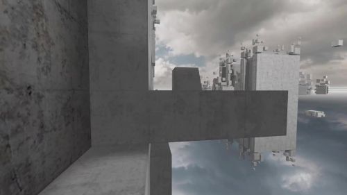 Unreal Tournament 99 First Person gameplay screenshot 4 of 10 - Map: CTF-BT-[LUN]SkyWarpV2.unr - Demo: 1d3abf01-92a9-495b-aeb0-12503a7c6047.dem - Gameplay match