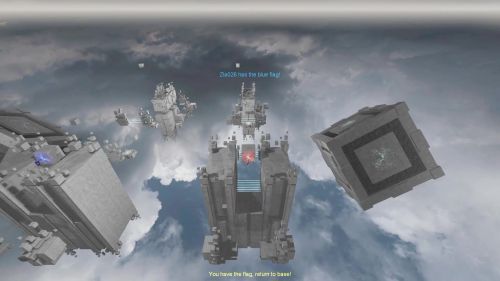 Unreal Tournament 99 First Person gameplay screenshot 10 of 10 - Map: CTF-BT-[LUN]SkyWarpV2.unr - Demo: 1d3abf01-92a9-495b-aeb0-12503a7c6047.dem - Gameplay match
