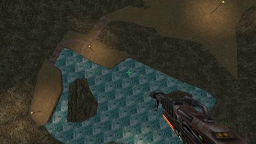 Unreal Tournament 99 First Person gameplay screenshot 2 of 10 - Map: CTF-BT-(UTW)Chichen-Itza.unr - Demo: 914a8ccf-8b03-4bae-b232-3961a5f105d6.dem - Gameplay match