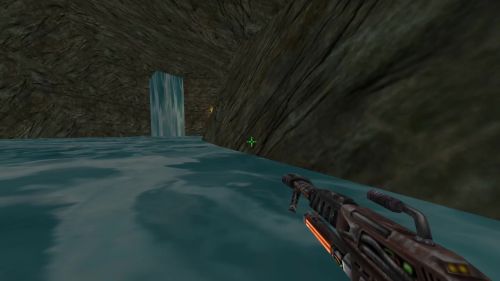 Unreal Tournament 99 First Person gameplay screenshot 3 of 10 - Map: CTF-BT-(UTW)Chichen-Itza.unr - Demo: 914a8ccf-8b03-4bae-b232-3961a5f105d6.dem - Gameplay match