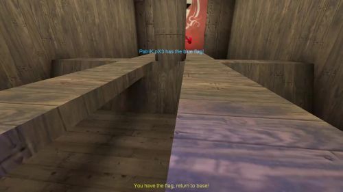 Unreal Tournament 99 First Person gameplay screenshot 6 of 11 - Map: CTF-BT-andACTION-dbl.unr - Demo: e0bde1b0-81ce-4e21-9876-db74179b496d.dem - Gameplay match