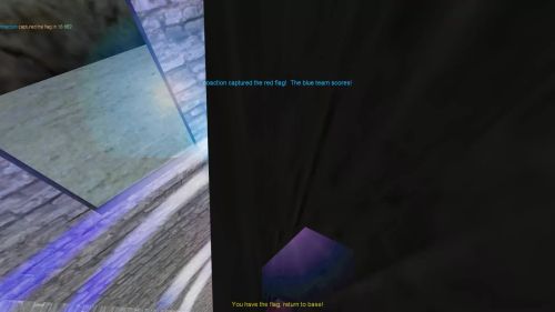 Unreal Tournament 99 First Person gameplay screenshot 10 of 11 - Map: CTF-BT-A-Desolate-Place.unr - Demo: 4ba6e016-0b6f-4a94-aa4a-9ee608e62f1b.dem - Gameplay match