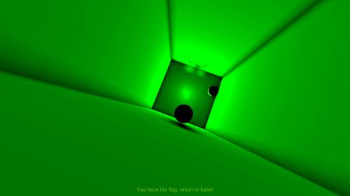 Unreal Tournament 99 First Person gameplay screenshot 8 of 9 - Map: CTF-BT-(V)YELLOWvsGREEN.unr - Demo: 39576b86-3238-4866-a8fc-aa0ddc970b39.dem - Gameplay match