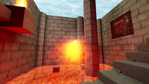 Unreal Tournament 99 First Person gameplay screenshot 5 of 10 - Map: CTF-BT-(CN)Happy2011.unr - Demo: 3eba7422-2ec0-41b0-964e-6121298e426c.dem - Gameplay match