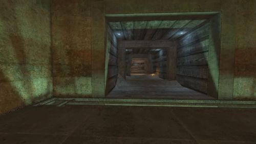 Unreal Tournament 99 First Person gameplay screenshot 1 of 10 - Map: CTF-BT-Threshold.unr - Demo: dd981b63-9ffb-46fe-adbd-16153a988c1d.dem - Gameplay match