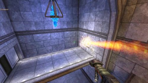 Unreal Tournament 99 First Person gameplay screenshot 3 of 10 - Map: CTF-BT-AzurePalace-V1.unr - Demo: 52e6ea7a-c72d-46c2-8e41-6758c15b4a3e.dem - Gameplay match