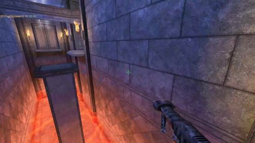 Unreal Tournament 99 First Person gameplay screenshot 4 of 10 - Map: CTF-BT-AzurePalace-V1.unr - Demo: 52e6ea7a-c72d-46c2-8e41-6758c15b4a3e.dem - Gameplay match