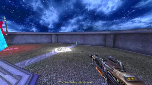 Unreal Tournament 99 First Person gameplay screenshot 10 of 10 - Map: CTF-BT-AzurePalace-V1.unr - Demo: 52e6ea7a-c72d-46c2-8e41-6758c15b4a3e.dem - Gameplay match