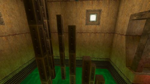 Unreal Tournament 99 First Person gameplay screenshot 1 of 10 - Map: CTF-BT-Linear.unr - Demo: 39026810-8185-4b6e-98a8-b7e9c9420ad0.dem - Gameplay match